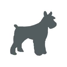 Black And White Mini Schnauzer Clipart Schnauzer Silhouette Christmas Dog Dog Pillow Puppy Day