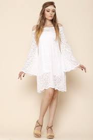 Off Shoulder Boho Ivory Wedding Lace Dress Beach Wedding Dress Hippie Bell Sleeve Wedding Dress 70s Short Boho Bell Sleeve Wedding Dress Bell Sleeve Wedding Dress Short Wedding Dress Wedding Dresses