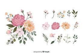 Free for commercial use with tags: Free Vector 2d Floral Background