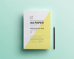 Download A4 Overhead Paper Photoshop Mockup Psd Yellowimages Mockups