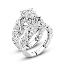 Find great deals on ebay for women white gold diamond wedding set rings. White Gold Bridal Set For Women Infinity Ring Heart Cut Lab Diamond Vancaro