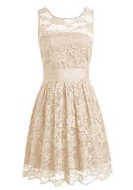 The skirt features lace overlay which makes the dress very classy and timeless. What Color Shoes To Wear With A Champagne Dress Short Lace Bridesmaid Dresses Knee Length Bridesmaid Dresses Lace Dress