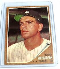 BOBBY RICHARDSON 1962 N.Y. Yankees 2B TOPPS CARD #65 BC#85 JM