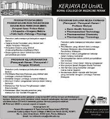 Maybe you would like to learn more about one of these? Jawatan Kosong Universiti Kuala Lumpur Unikl