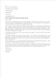 Pediatric Dental Assistant Cover Letter Templates At Allbusinesstemplates Com