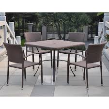 International Caravan Barcelona Contemporary Resin Wicker Patio Chair Set Wicker Patio Chairs Patio Dining Set Patio Chairs
