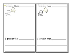 Try to remember, you always have to care for your child with. Making Predictions Worksheet By Miss Michelle S Kindergarten Printables
