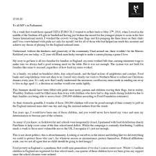 Footballer Marcusrashford S Powerful Letter Urges Government Not To Scrap Free School Meals Over Summer Holidays In 2020 Free School Meals How To Find Out School Food