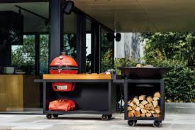What makes the big green egg so great? Ofyr Teak Table Black For Big Green Egg The Bbq Store Spain