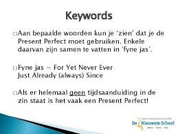 Keywords have been underlined for your convenience. Past Simple Vs Present Perfect Past Simple Action