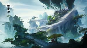 Fantasy art landscapes landscape drawings fantasy landscape landscape art anime scenery wallpaper anime artwork hd wallpaper beach illustration environment concept art. Fantasy Landscape Wallpaper Resolution 1920x1080 Id 1065488 Wallha Com