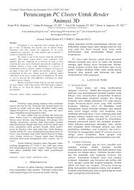 Key frames dibuat pada berbagai point dalam. Pdf Perancangan Pc Cluster Untuk Render Animasi 3d