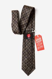 Brown Cotton Chandler Tie