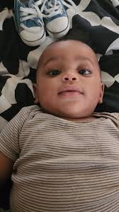 Auntie's baby always trying to eat his feet!! Him so cute 😍