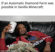 A redstone engine pumps the coal out of the energy condenser, and into the rotary macerator. If An Automatic Diamond Farm Was Possible In Vanilla Minecraft