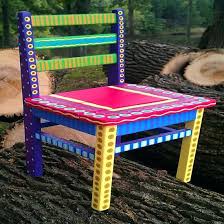 Furniture Warehouse Peterborough Colorful Bleeding Paint Chairs By Vintage Hand Painted High Chair Wi Painted Chairs Hand Painted Furniture Painted High Chairs