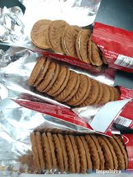 Just add them frozen, and gently stir them into the batter. Review Biscoff Sandwich Cookies The Impulsive Buy
