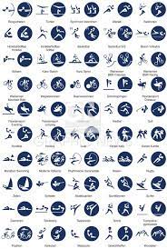 Vandaar ook de sporten hardlopen, wagenraces, worstelen en speerwerpen. Tokyo 2020 Olympische Pictogrammen Infographic