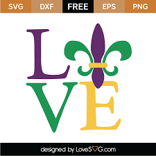 Download Free Mardi Gras Love Svg Cut File Lovesvg Com
