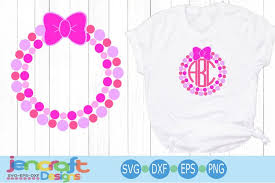 Download Pearl Monogram Circle Frame Bow Svg Pearl Frame Svg Mom Svg 201914 Svgs Design Bundles