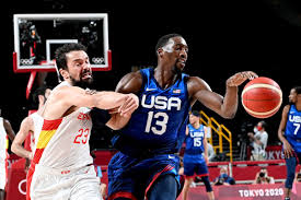 French basketball players celebrate their win over slovenia. Z Tdk8zoatkd7m