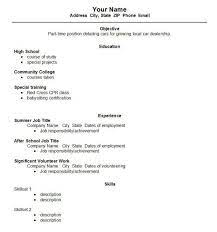 For sample resumes designed for other levels of education/work experience, check out our sample cvs page. Resume For Teenager First Job Template 1