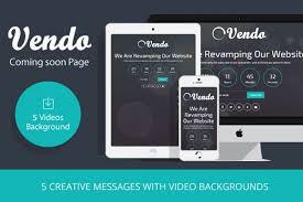 Vendo Video Coming Soon Template Coming Soon Page Wix Templates Templates