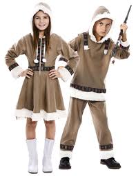 A member of a group of indigenous peoples of greenland, northern canada, alaska, and northeastern siberia. Inuit Partnerkostum Eskimo Paarkostum Fur Kinder Braun Weiss Gunstige Faschings Kostume Bei Karneval Megastore