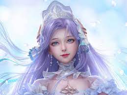 Wallpaper game character, beautiful queen, anime, blue eyes desktop  wallpaper, hd image, picture, background, d94eb4 | wallpapersmug