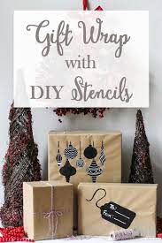 This Diy Stenciled Wrapping Paper Is So Cute Easily Create Your Own Stencils Christmas Wrapping Diy Diy Christmas Wrapping Paper Diy Stenciled Wrapping Paper