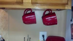 Use Command Hooks To Hang Coffee Mugs Under Cabinets Command Hooks Kitchen Organization Diy Decorating On A Budget