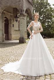 Beaded embroidery, chantilly lace, long sleeves. Princess Long Sleeve Wedding Dresses Fashion Dresses