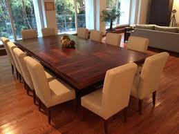 Large Dining Room Table Seats 12 With Decoration In Wood Floors Also The Design Of The White Dini Large Dining Room Table Large Dining Table Dining Room Design
