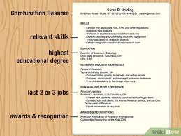 How To Make A Resume With Pictures Wikihow