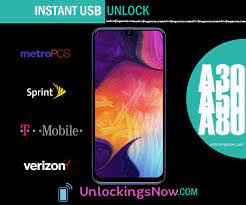 Before you place the order for this samsung a102u | a205u | a50u new security unlock service please check the build number of the phone! 5 15 Min Unlock Sprint T Mobile Verizon Samsung Galaxy A10 A10e A20 A30 A40 A50 A70 A80 Unlockingsnow Com