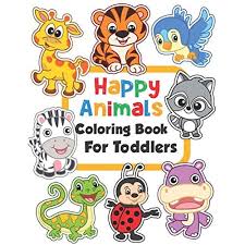 Make your world more colorful with printable coloring pages from crayola. Buy Happy Animals Coloring Book For Toddlers 100 Funny Animals Easy Coloring Pages For Preschool And Kindergarten Big Coloring Book Kids Ages 1 4 Paperback December 1 2020 Online In Turkey B08p8qkfbk