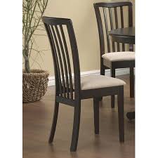 Brannan Casual Cappuccino Dining Chair Set Of Two Size 20 75 Inch Dining Chairs Beige Dining Chair Wooden Dining Chairs