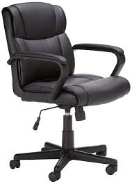 Here's how to reupholster your favorite chair. Amazonbasics Mid Back Office Chair Black Amazon In Furniture