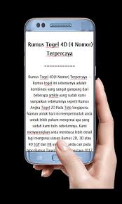 Rumus Togel 4d 4 Nomor Terpercaya Dan Akurat Para Android Apk Baixar