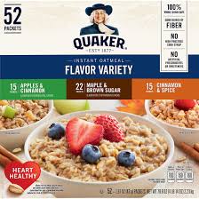 Quaker oats provide a good source of fiber to support a healthy digestive we recommend that you do not rely solely on the information presented here and that you always read labels, warnings. Quaker Instant Oatmeal Variety Quaker Instant Oatmeal Variety Pack Bjs Wholesale Club