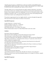 Dipabrsm Questions Ludwig Van Beethoven Johann Sebastian Bach