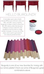 Lovely Color Mixes Made With Burgundy In Chalk Paint By