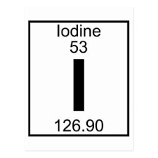 This Is Iodine Atomic Number 53 Atomic Mass 126 90 Symbol I Interesting Fact Iodine From The Greek Word Iodes Which Means V Postcard Greek Words Iodine