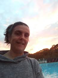 The sea legs Preferred Club pool, and the swim-up terraces. Taken at 09:00  this morning