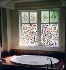 Stained glass for bathroom windows, doors, partitions, skylights, furniture, cabinets and shower enclosures. Stained Glass Windows Bathroom Stained Glass Window Film Window Stained Decorative Window Film