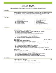 Digital media arts, social media, negotiation. Best Media Planner Resume Example Livecareer