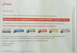 Check spelling or type a new query. Les 6 Chaines Canal En Clair Pendant 4 Jours Sur Freebox Du 21 Au 24 Novembre 2014 Unsimpleclic