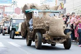 Yipao Colombia S Parade Of Their Beloved Willys Jeep Loaded With Everything You Can Think Of Willys Jeep Willys Jeep