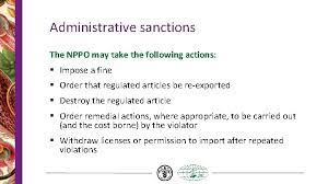 Determine administrative sanctions based on point value. Nppo Establishment Module 7 Enforcement And Litigation Module