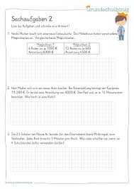 Klasse und matheaufgaben zum schriftlichen dividieren. Vielfaltige Kostenlose Ubungen Arbeitsblatter Und Aufgaben Zu Verschiedenen Sachaufgaben Arbeitsblatter Mathe Klasse 4 Mathe 4 Klasse Mathematikunterricht